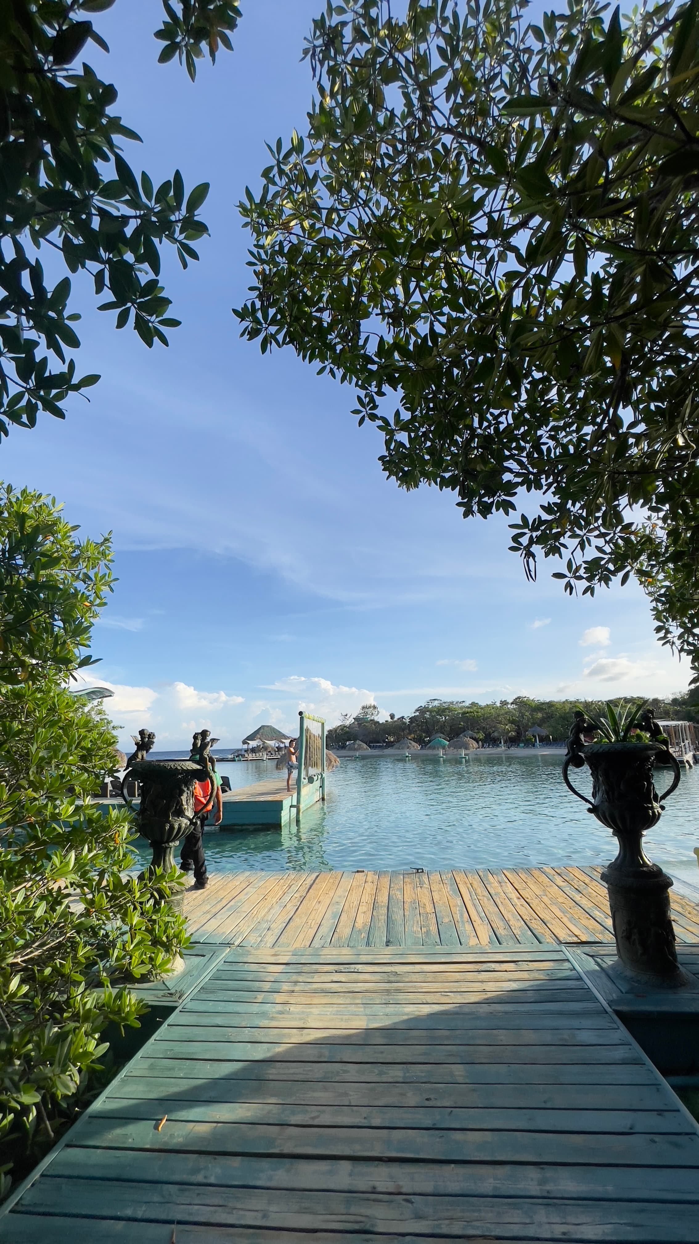 Dive dock at a West End resort